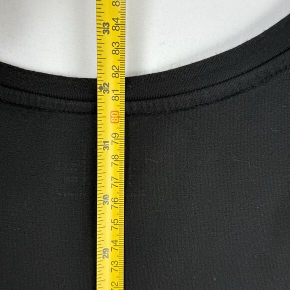 Women's Time &Tru Short Sleeve Rounded Hem Black T-Shirt XXL (20) - Picture 10 of 10